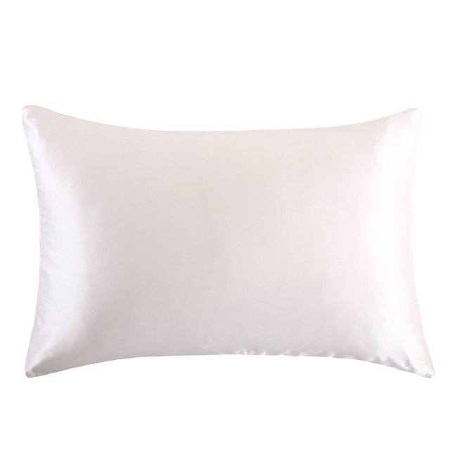 White Mulberry Silk Pillowcase [MUSBMULSPC18_A] - Pillow Talk